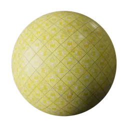 Decorative yellow tiles