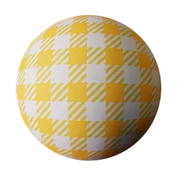 Procedural Yellow Picnic Fabric