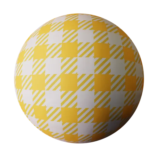 Procedural Yellow Picnic Fabric