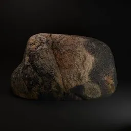 Photorealistic photogrammetry rock