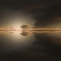 Golden Hour Reflection Sky