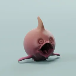 Baby of the fishbird keychain