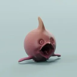 Baby of the fishbird keychain