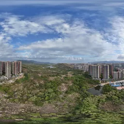 Highsky building clouds bluesky