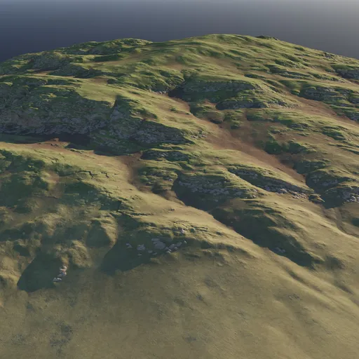 Ground Green Rocky Terrain