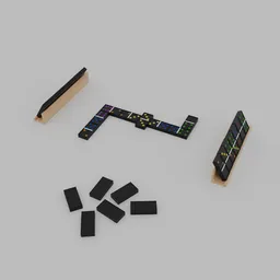 Domino Game In Progress