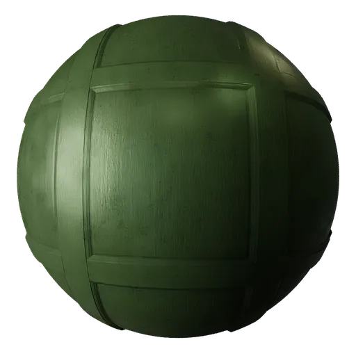 Wall Timber Panelling Herb Green