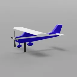 Cessna Whirligig Yard Ornament