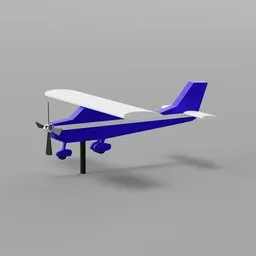 Cessna Whirligig Yard Ornament