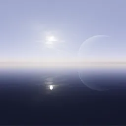 Bright Sci-fi Hazy Day Planet