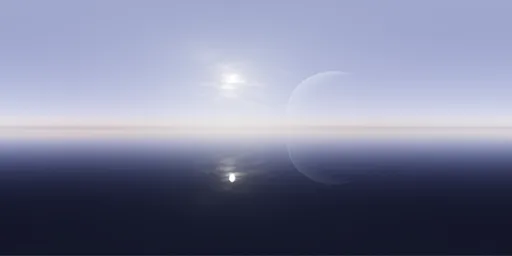 Bright Sci-fi Hazy Day Planet