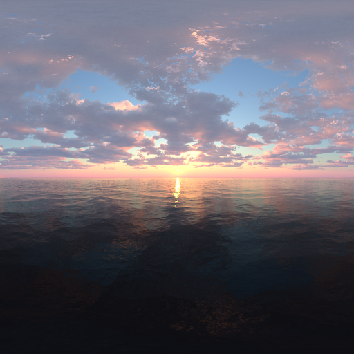 Sunset with clouds HDRI | FREE Nature HDRis | Blendkit