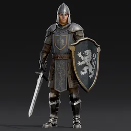 Fantasy Soldier Riged