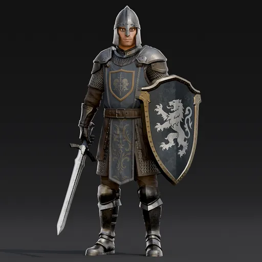 Fantasy Soldier Riged