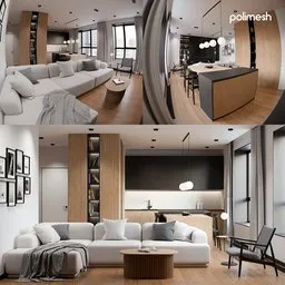 Modern interior scene