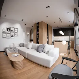 Modern interior scene