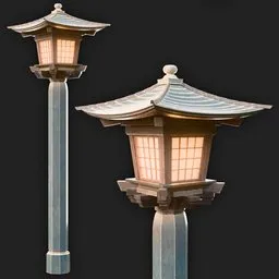 Japanese Wood Lantern