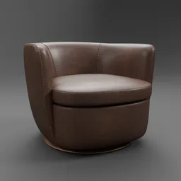 Klein Leather Swivel Chair