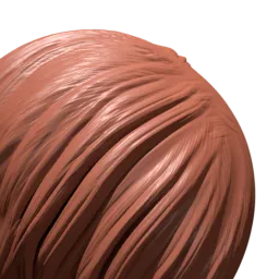 Human Straight Hair 3D Brush
