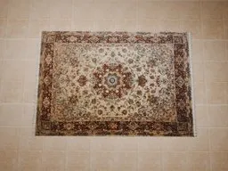 Intricate Persian Carpet 3D model with detailed textures for Blender-rendered scenes.