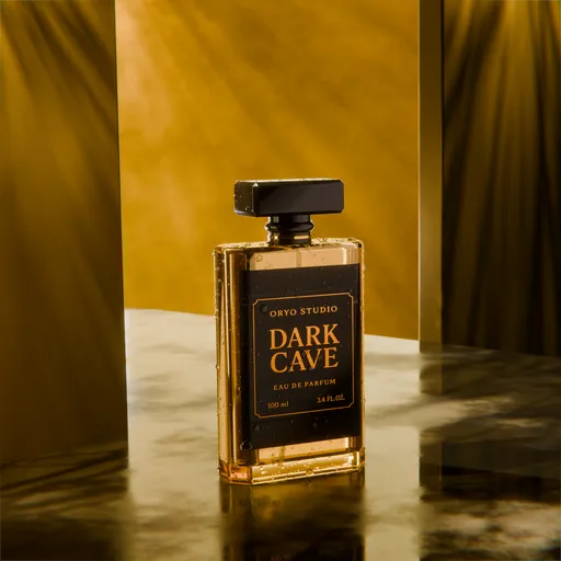 Luxury Perfume Bottle Gold Theme