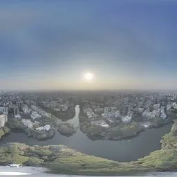 Sunset Over Rural and Urban Expansion