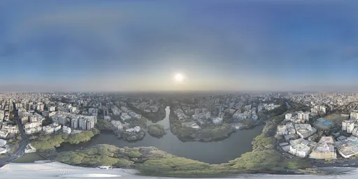 Sunset Over Rural and Urban Expansion