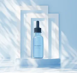 Minimal Cosmetic Dropper Bottle