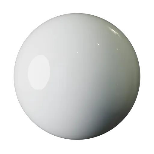 White metal glossy