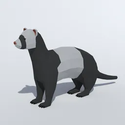 Low Poly Ferret