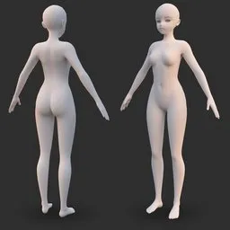 Women anime body
