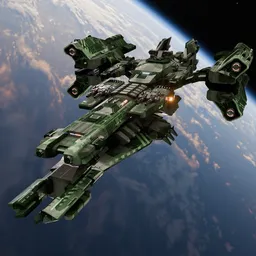 Scifi Space ship Aegis