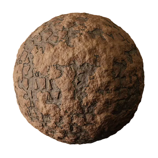 High-quality procedural PBR dirt material for 3D modeling in Blender, ideal for realistic mud wall textures.