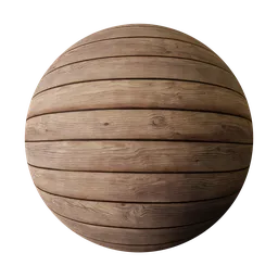 High-resolution 4K PBR wooden planks texture for realistic rendering in Blender 3D and other 3D applications.