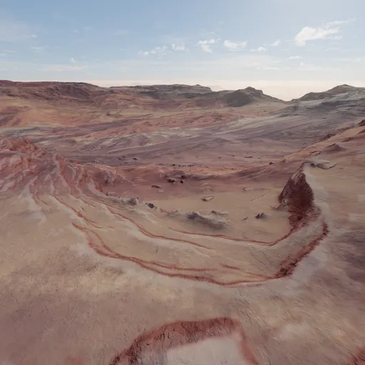 Desert Dry Rocky Terrain