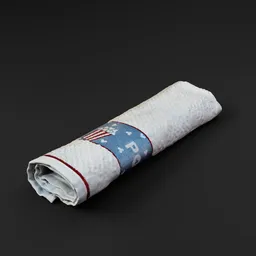 Rolled Dish Towel - Popcorn