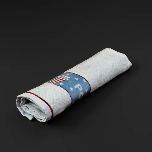 Rolled Dish Towel - Popcorn