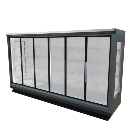 Glass door fridge x6
