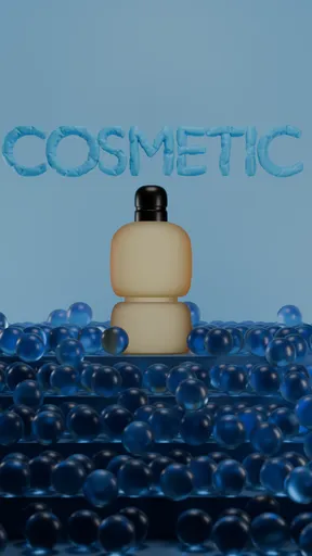 Blue Cosmetic Sphere Stage