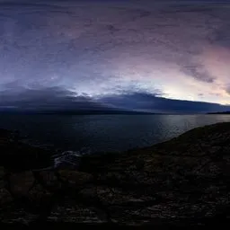 Rocky Ocean Shore Sunset