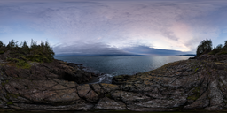 Rocky Ocean Shore Sunset