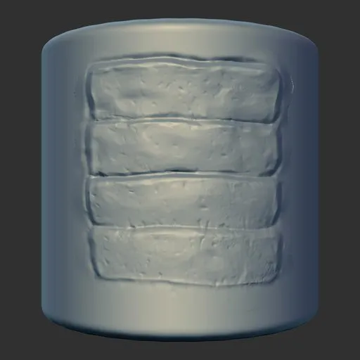 Detailed reptile skin sculpting brush imprint for 3D modeling in Blender.