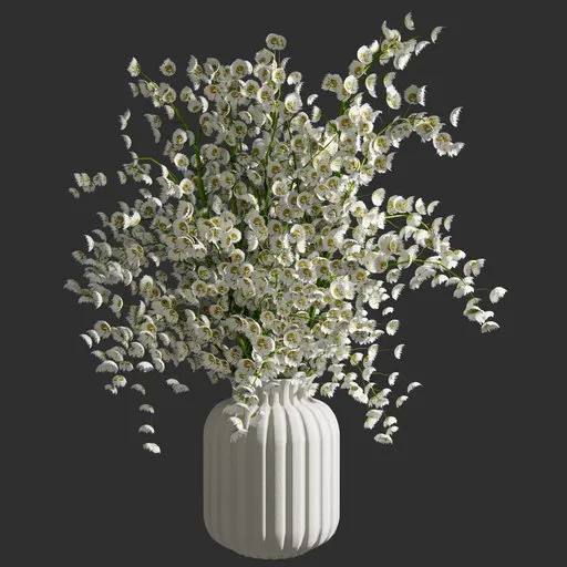White Blossom Vase Arrangement