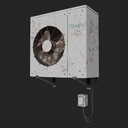 Old Weathered AC Outdoor Unit