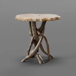 Solid Wood End Table