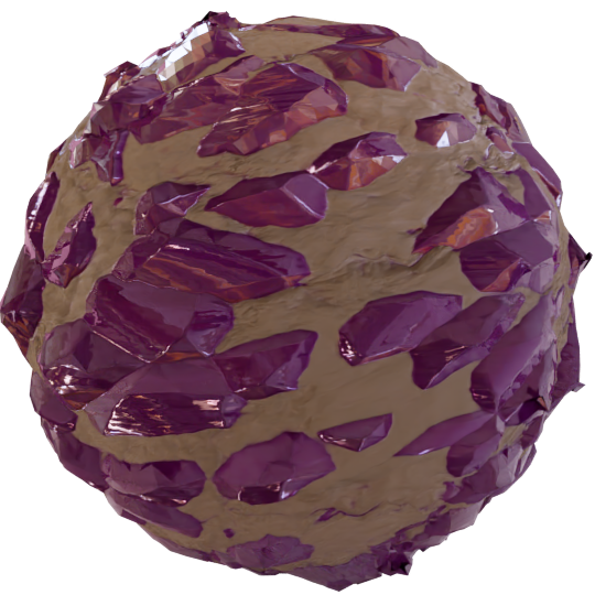 Incrusted Gems Ore | FREE rock materials | BlenderKit