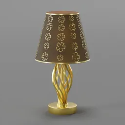 Table Lamp Gold Design