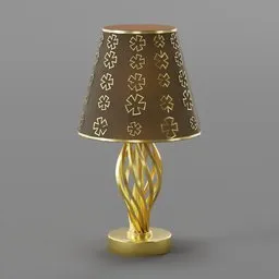 Table Lamp Gold Design