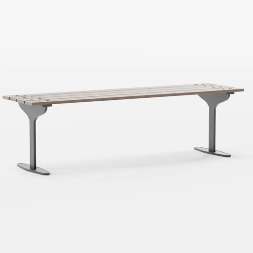 Backless Street Bench