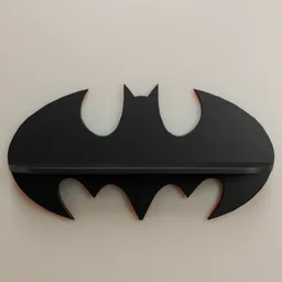 Black Interior Batman Shelf